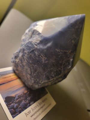 Crystal Sodalite Standing Point 13 ozs.