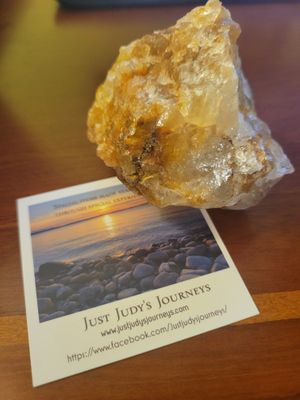 Crystal Ferruginous Quartz  Rough Chunk 7.6 ozs. (aka Hematoid) WAS$35