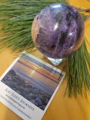 Crystal Sphere Rare Charoite (India) 6inch circumference. WAS$400+
