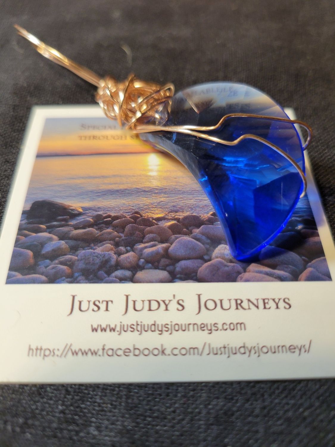 Pendant Blue Moon Prism (Copper)  - Created by Judy