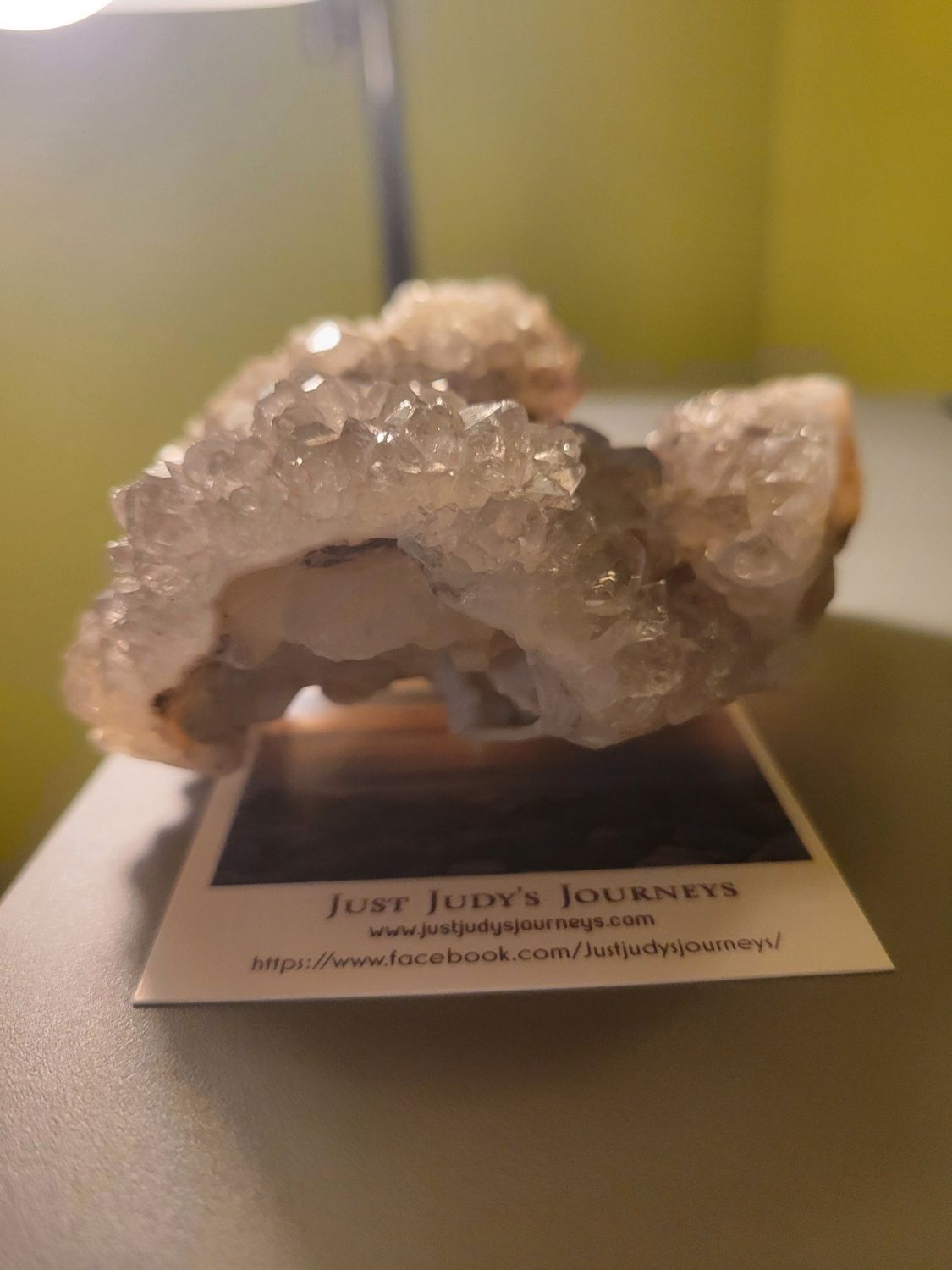 Crystal Quartz Geode 13 ozs.