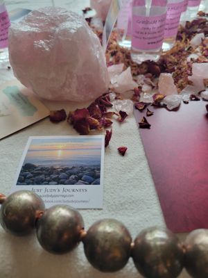 Gratitude Rose Water/Linen/Pillow Mist/Mother Mary  2ozs Glass