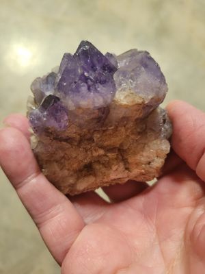Crystal Amethyst (Self mined) Chunk 7.2 ozs That color!WAS$70!
