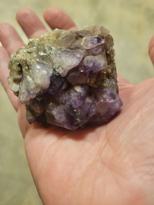 Crystal Amethyst (Self mined) Chunk 7.2 ozs That color!