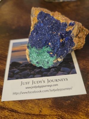 Crystal Malachite/Azurite Stunning Rough 3.6ozs