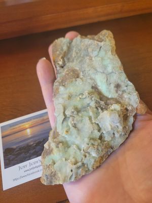 Crystal Rough Green Chalcedony 6.6ozs