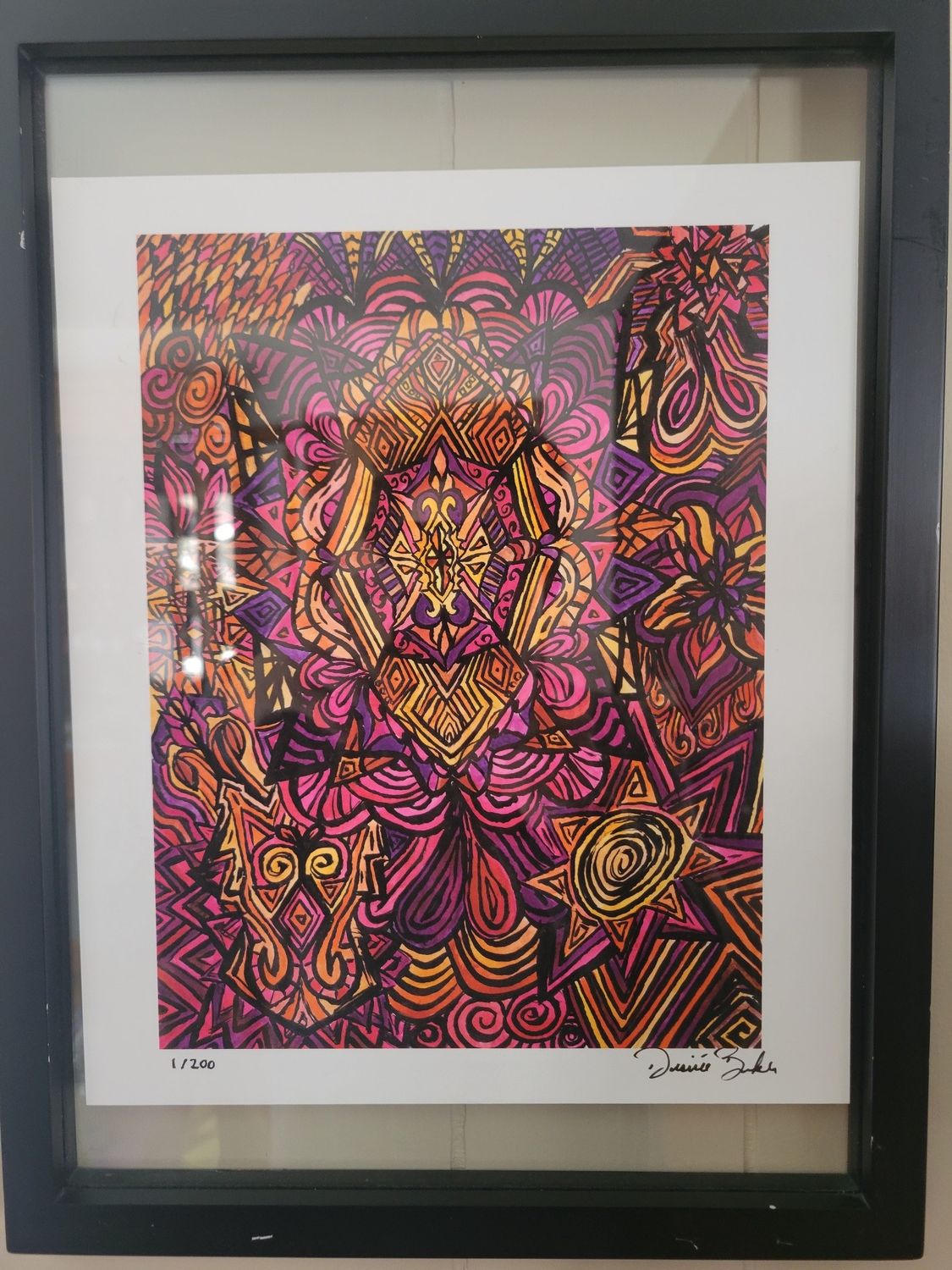 Wall Hanging-&quot;Artwork&quot; Reiki Infused - 12x16 Framed (Pick up only)