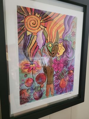 Wall Hanging-"Artwork" Reiki Infused - 12x16 Framed (Pick up only)