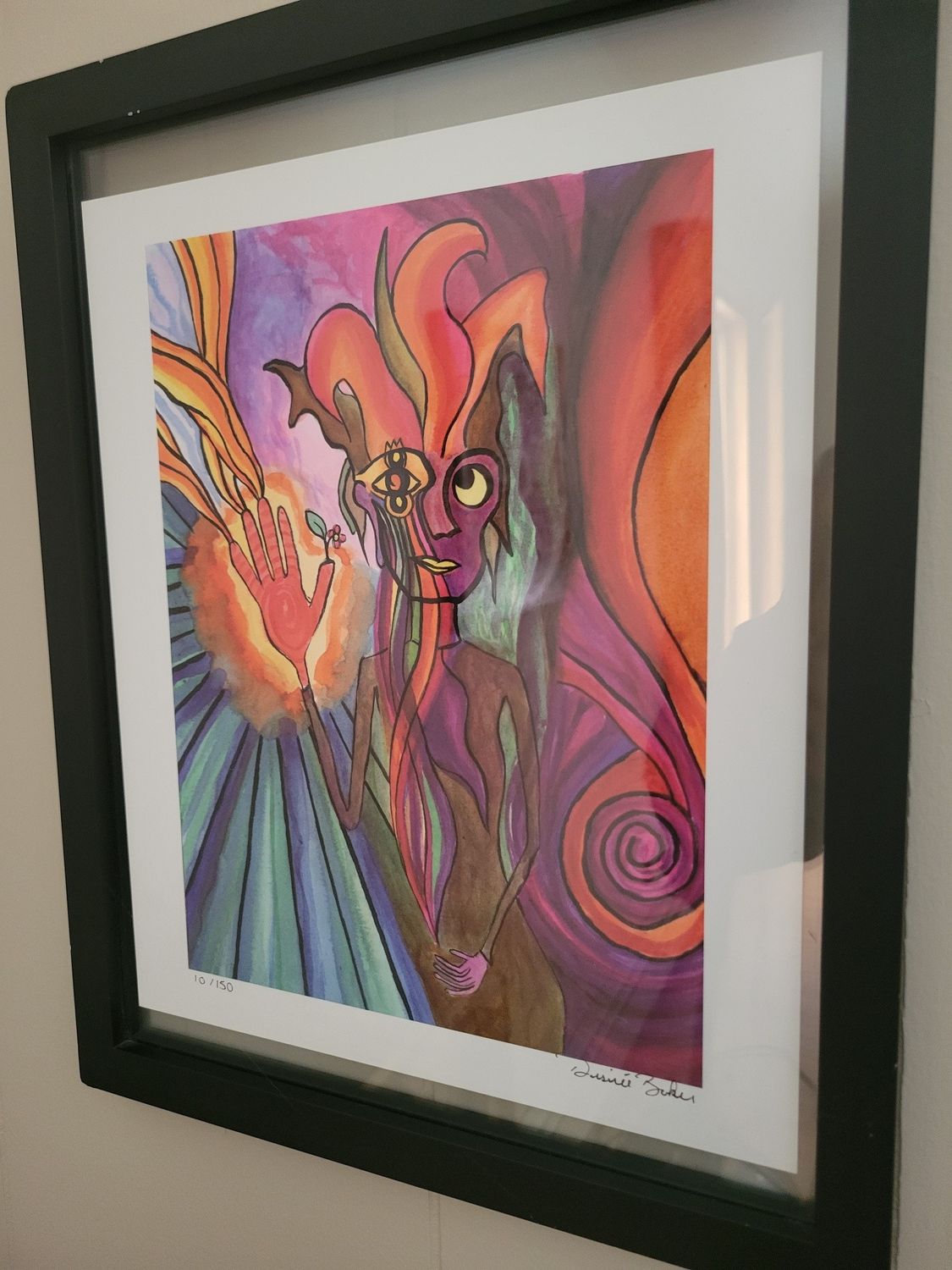 Wall Hanging-&quot;Artwork&quot; Reiki Infused - 12x16 Framed (Pick up only)