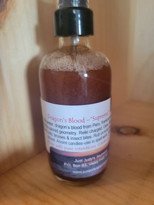 Judy's  Dragons Blood Blend-Supreme 4oz glass bottle