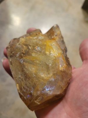 Crystal Herkimer Golden Chunk -Stunning 1.3 lbs! Crystal Herkimer Golden Chunk -Stunning 1.3 lbs!