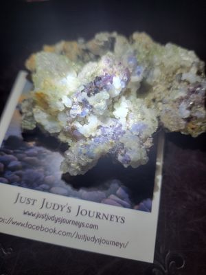 Crystal Fluorite Chunk -Multi Color- 2.7 ozs (pics with &amp; without light on it)