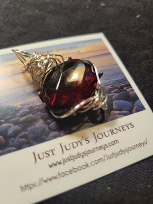 Pendant Red (Ruby Corundum Bead)   - Created by Judy