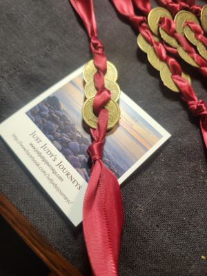 Lucky Coin/Prosperity Feng Shui Ribbon Hanger -Created by Judy