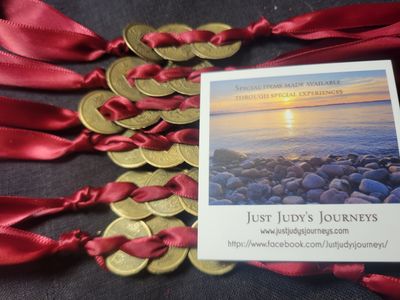 Lucky Coin/Prosperity Feng Shui Ribbon Hanger -Created by Judy