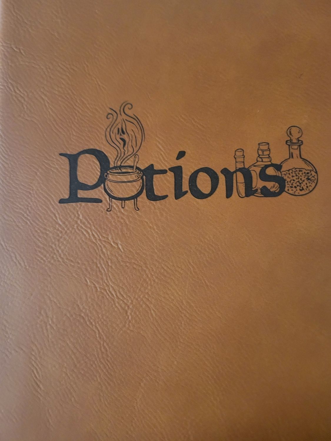 Journal &quot;Potions&quot; 7x9 -softcover (leather -like) (WAS $44.00)