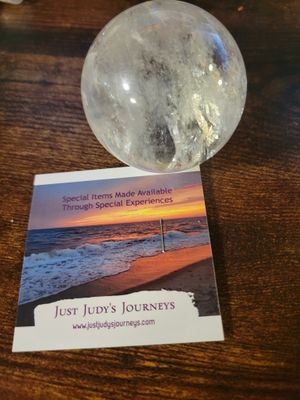 Crystal Sphere Clear Quartz/Inclusions/rainbows (7 Inch Circumference) WAS$150.