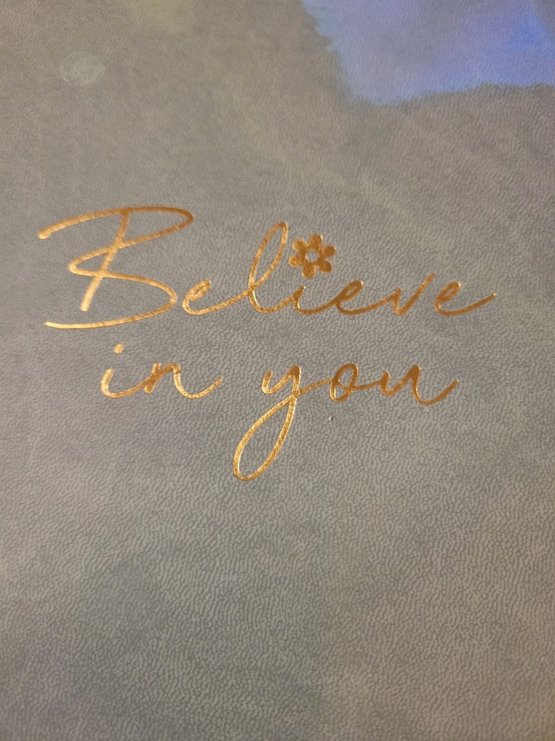 Journal/Notebook-Green "Believe in You " Soft Cover 6x8