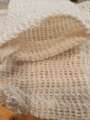 Soap Drawstring Bag-Sisal 3x5 - Soap Saver/Exfoliating Pouch