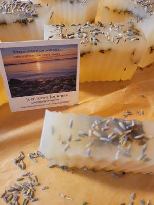 Soap-Judy's Lavender/Sage Soap Bar-4.6-4.7 oz( 130-133gms) -Glycerin with Organic Olive Oil ,Organic Coconut oil , Honey &amp; Lavender flowers