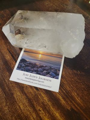 Crystal Clear Quartz Lemurian Large Chunk/point 16plus ozs. WAS$111