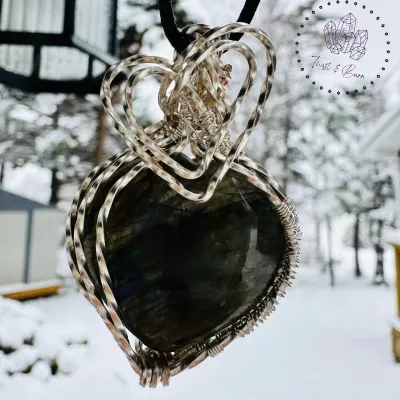 Pendant Labradorite Heart -Created By Janelle