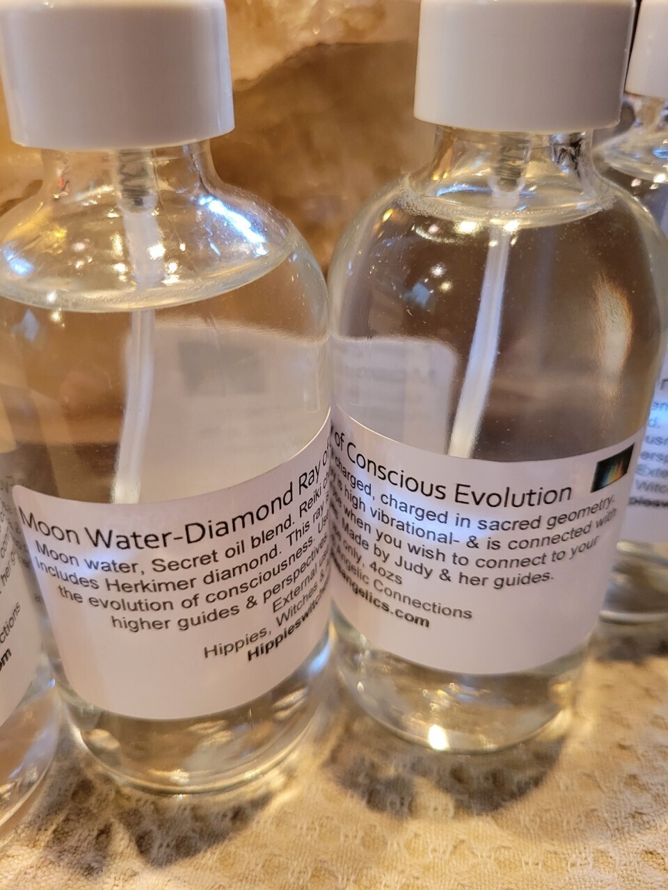 Judy's Moon Water- Diamond Ray of Conscious Evolution 4oz glass bottle WAS $35!
