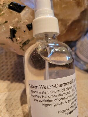 Judy's Moon Water- Diamond Ray of Conscious Evolution 4oz glass bottle WAS $35!