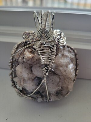 Pendant Large Quartz Chunk)d)- Created by Janelle WAS$120