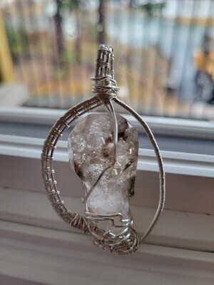 Pendant Brandberg Quartz-(d) High Vibe  #3 Wrapped by Janelle(Judy's Daughter) WAS$130