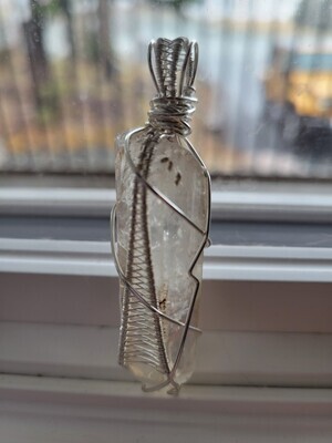 Pendant Brandberg Quartz-(d)High Vibe  #2 Wrapped by Janelle WAS$130