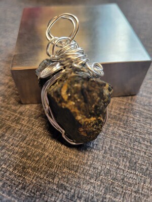 Pendant Black Tourmaline Rough #1- Created by JudyWAS$60