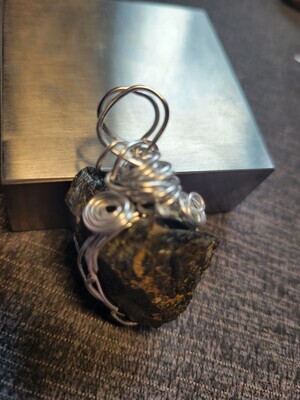 Pendant Black Tourmaline Rough #1- Created by JudyWAS$60