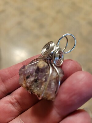 Pendant Amethyst Cluster #2- Created by JudyWAS$47
