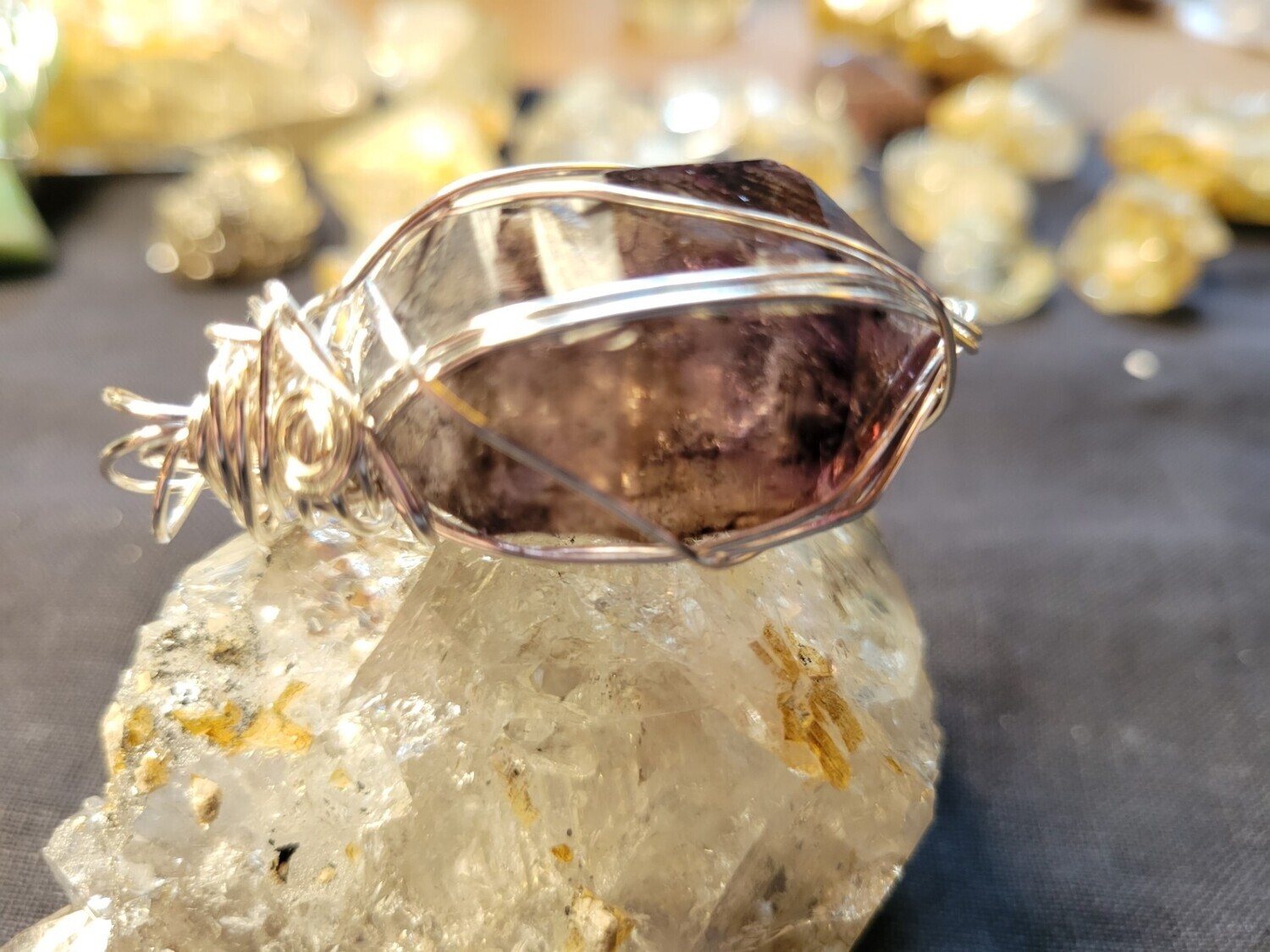 Pendant Zimbabwe Amethyst - Created by JudyWAS$145