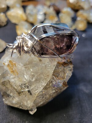 Pendant Zimbabwe Amethyst - Created by JudyWAS$145