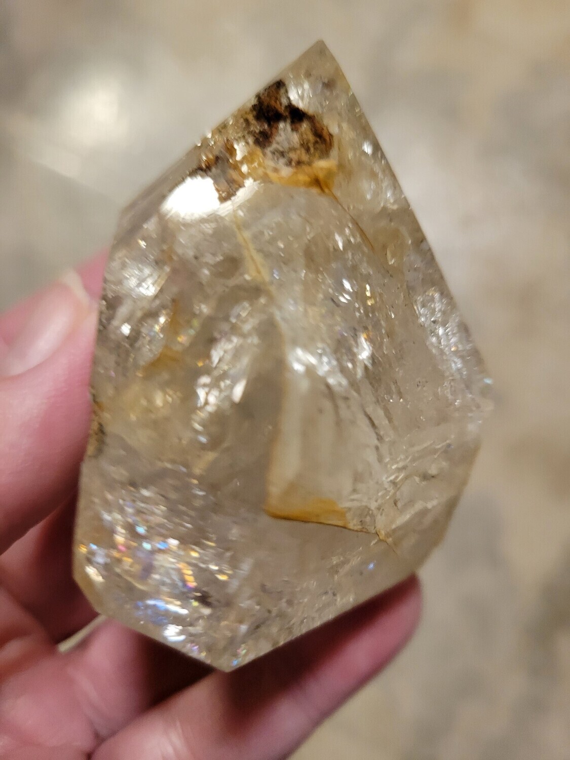 Crystal Herkimer Quartz Golden Healer 219gms WAS$255!
