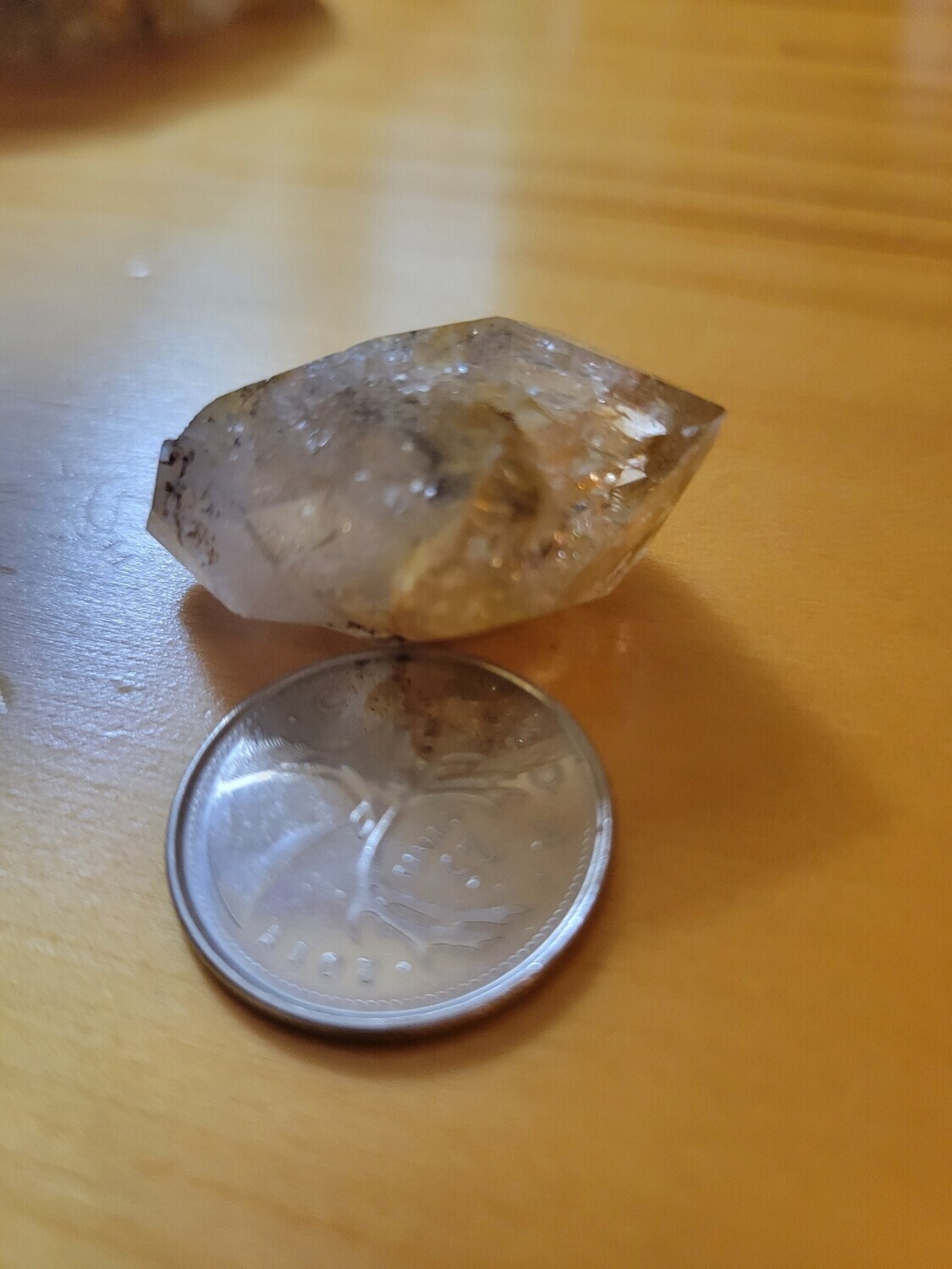Crystal Herkimer Quartz Golden Healer Point 14gms