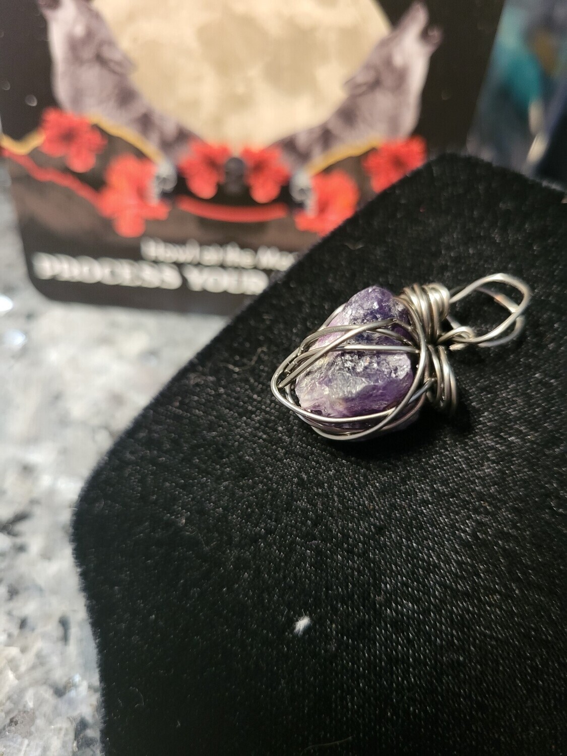 Pendant Small Zimbabwe Amethyst - Created by JudyWAS$25