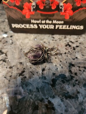 Pendant Small Zimbabwe Amethyst - Created by JudyWAS$25