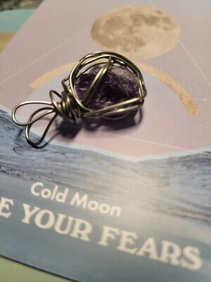 Pendant Small Zimbabwe Amethyst - Created by Judy.WAS$25