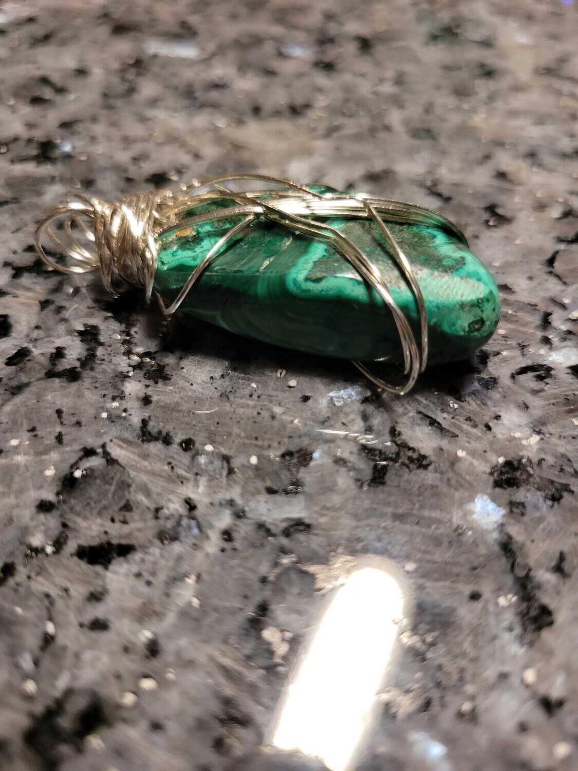 Pendant Malachite Long  - Created by JudyWAS$55