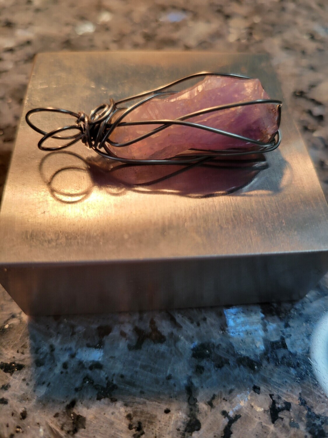 Pendant Amethyst (oblong)  - Created by Judy