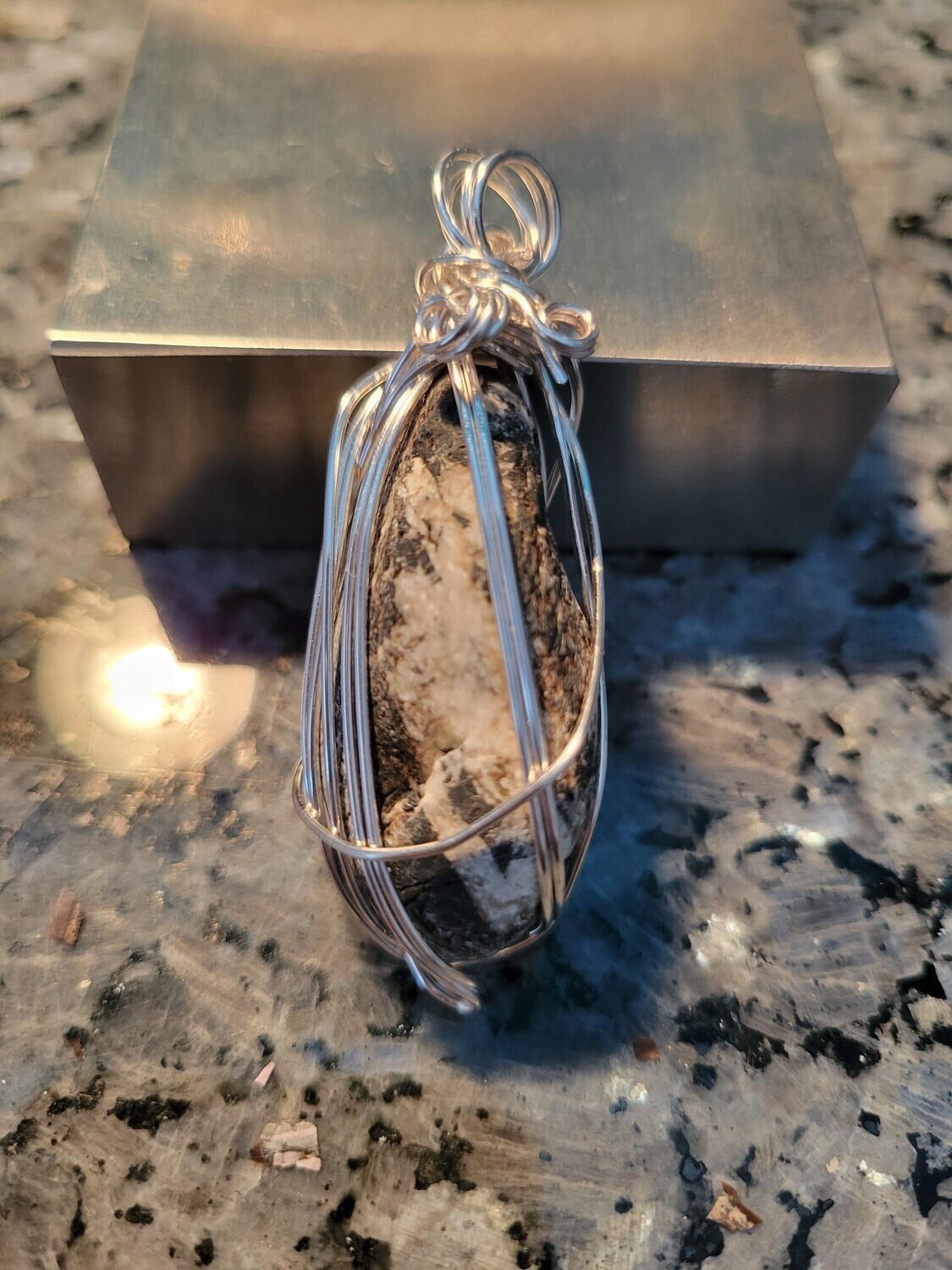 Pendant Ocean Quartz Basalt Oblong - (Newfoundland)  - Created by JudyWAS$55