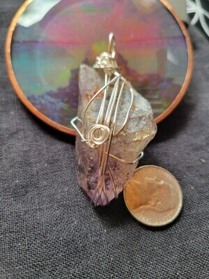 Pendant Zimbabwe Amethyst Point- Created by JudyWAS$115