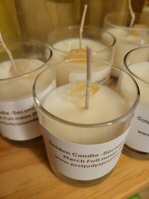 Golden Soy Votive Candle- Created By Judy