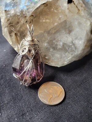 Pendant Zimbabwe Amethyst - Created by JudyWAS$115