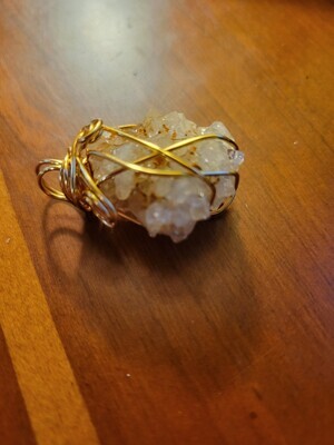 Pendant Quartz Cluster- Created by JudyWAS$48