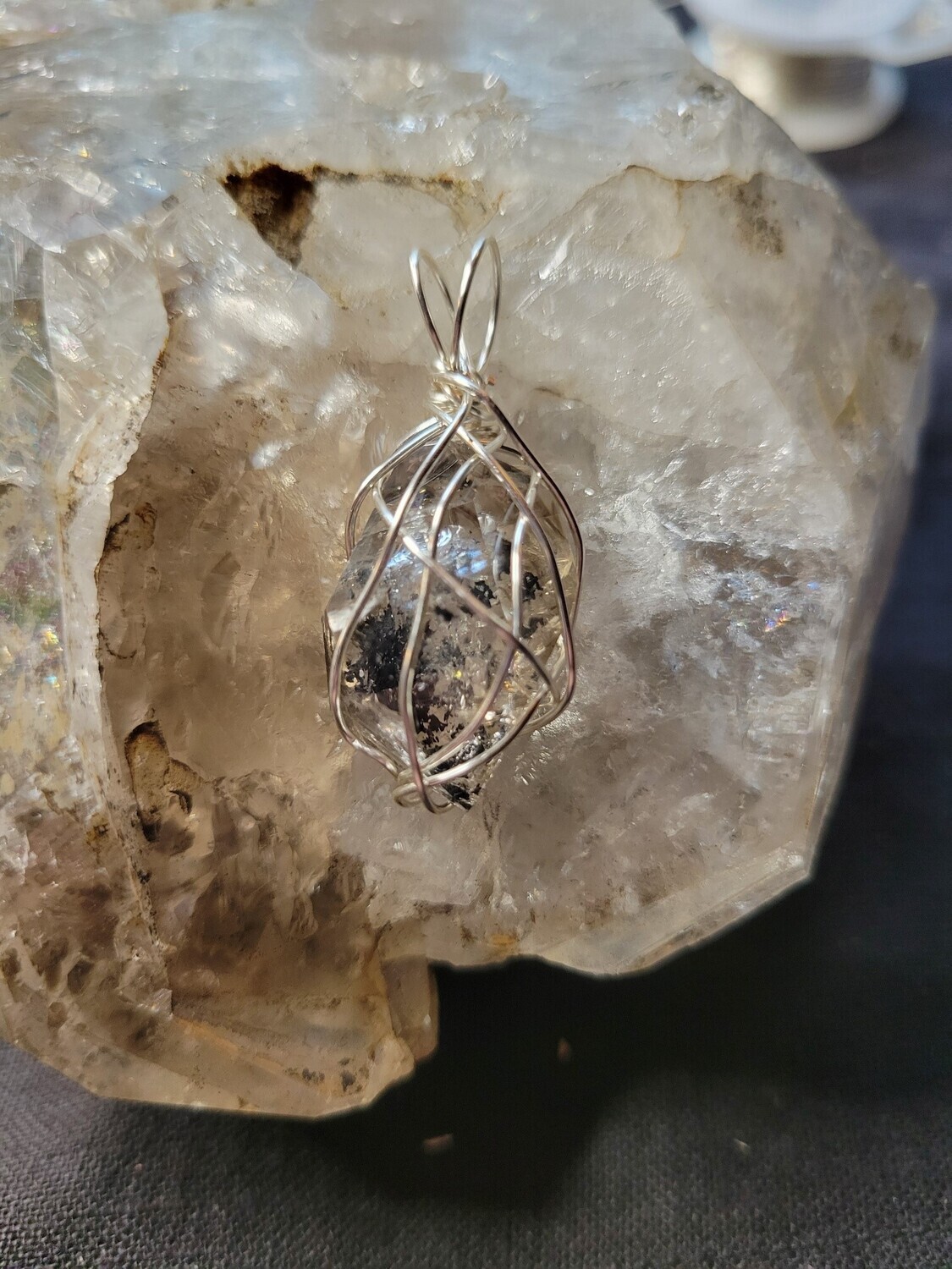 Pendant Herkimer Quartz Point - Created by JudyWAS$55