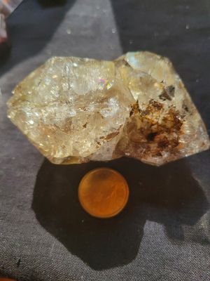 Crystal Herkimer Quartz/Golden large 280gmsWAS$215.00